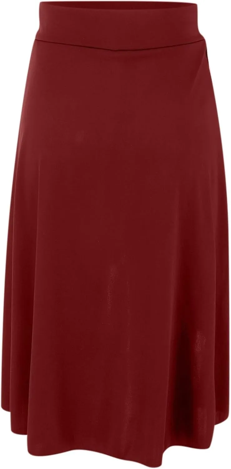 Women's High Waisted Ruffled Asymmetric Hem Long Skirt Split High Low Stretchy Skirt Handkerchief Hemline Midi Skirt