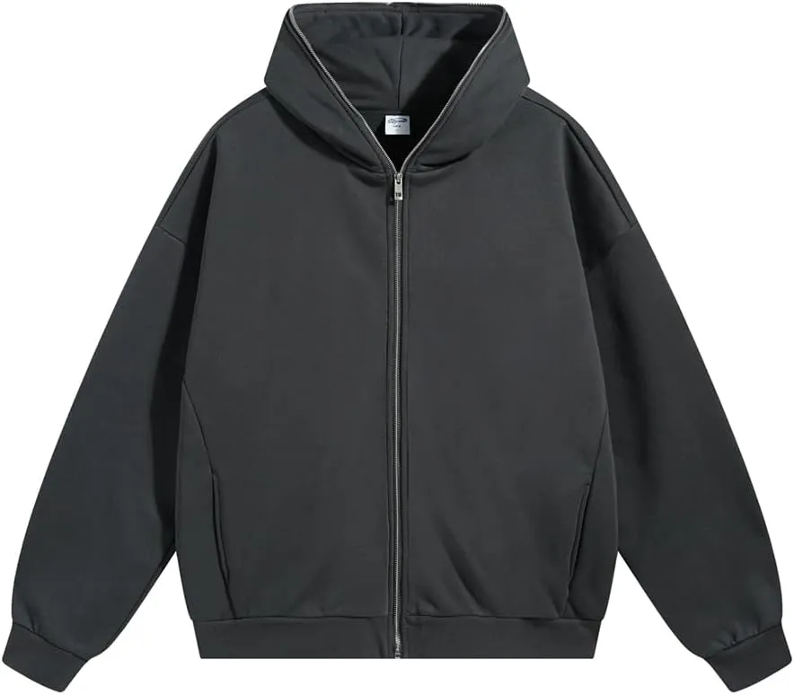 Women's Oversized Full Zip Up Hoodie with Pockets Sweatshirt for Casual Streetwear and Lounge Wear