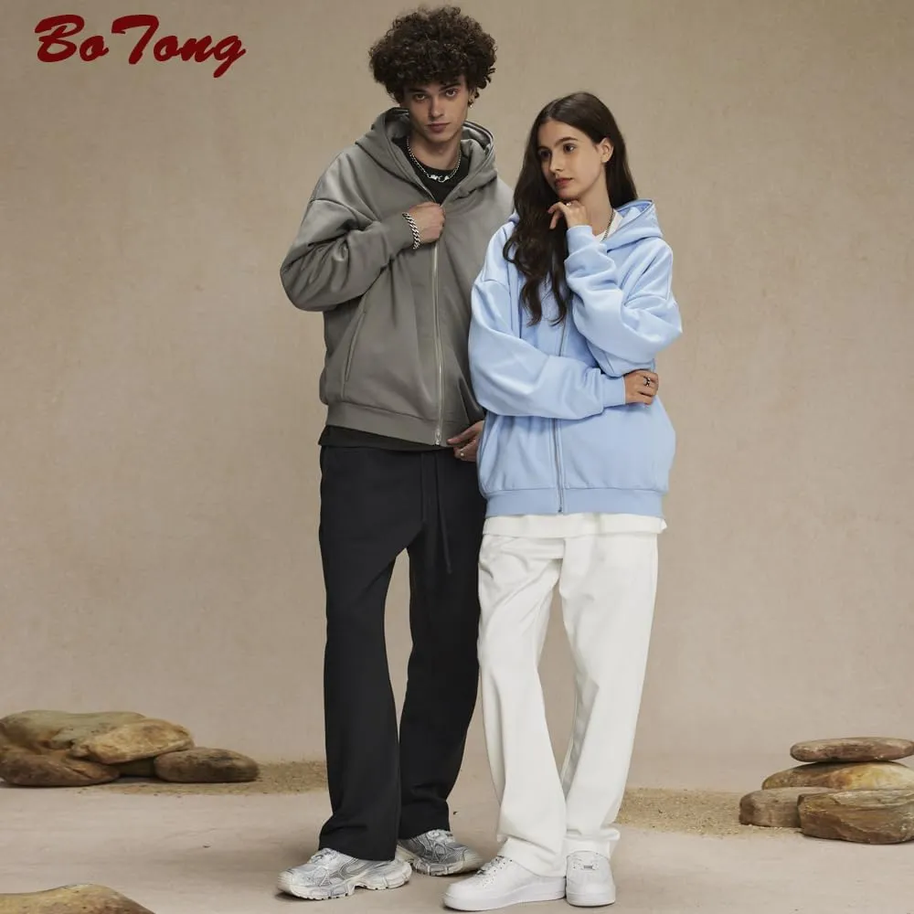 Women's Oversized Full Zip Up Hoodie with Pockets Sweatshirt for Casual Streetwear and Lounge Wear