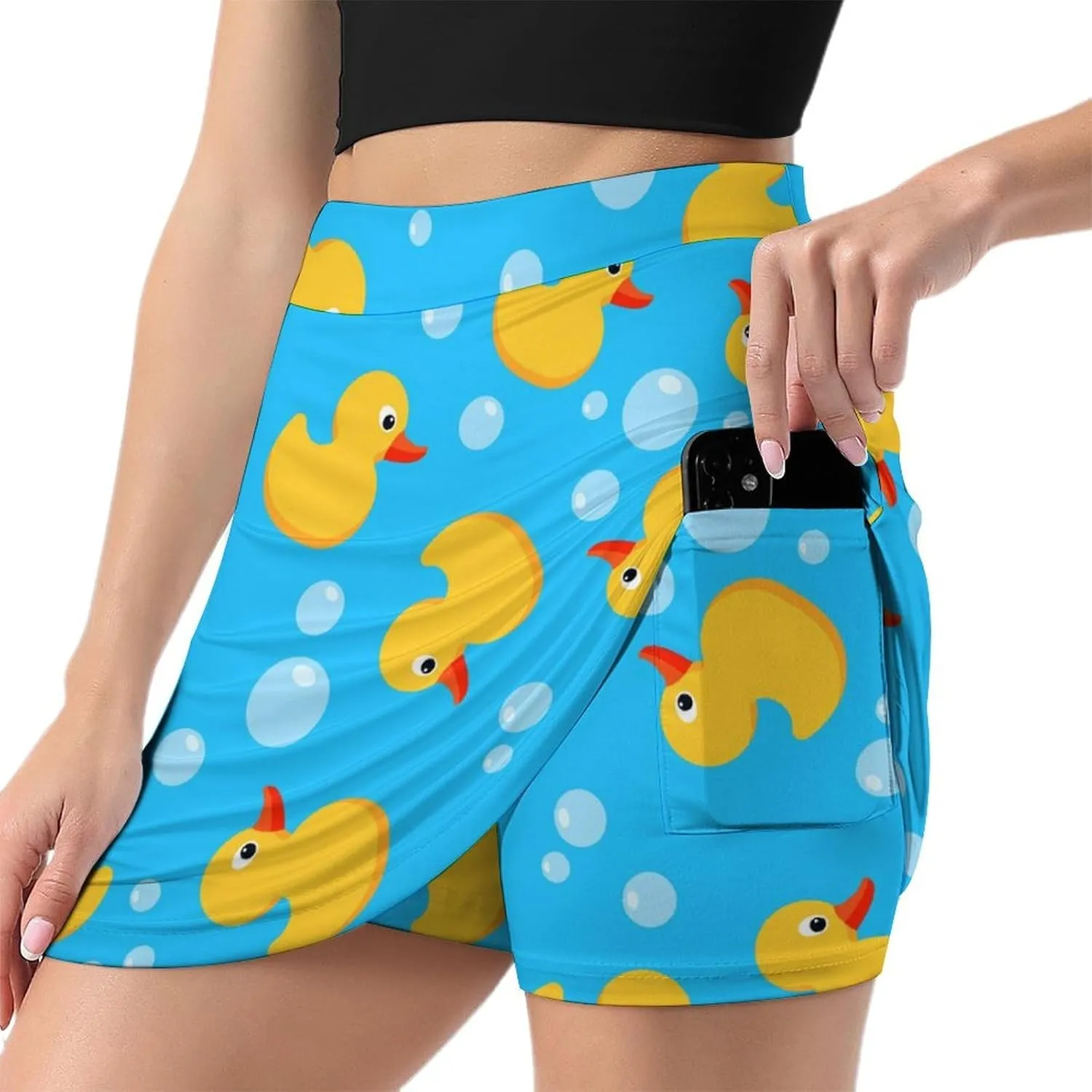 Women's Skort Mini Skirt for Running Tennis Golf Workout Sports with Pockets