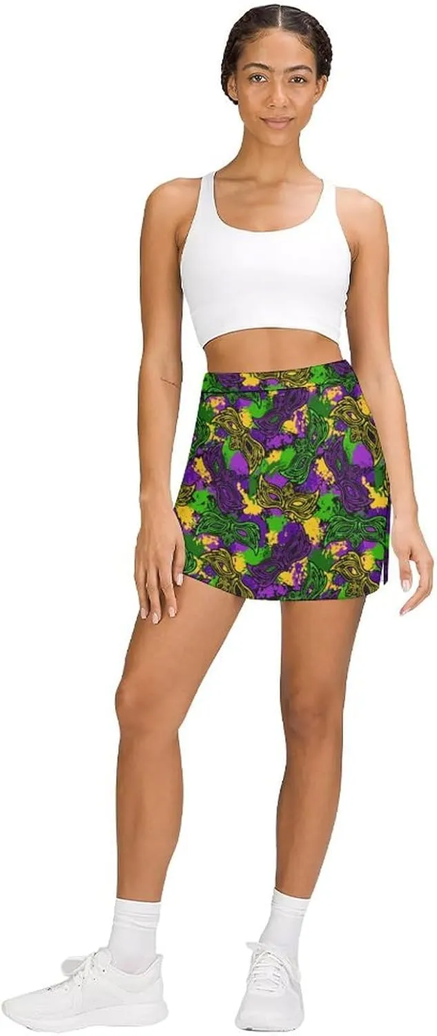 Women's Skort Mini Skirt for Running Tennis Golf Workout Sports with Pockets
