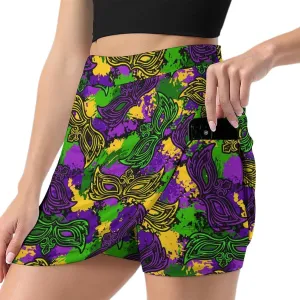 Women's Skort Mini Skirt for Running Tennis Golf Workout Sports with Pockets