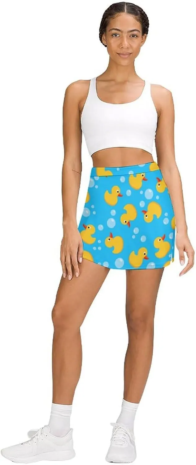 Women's Skort Mini Skirt for Running Tennis Golf Workout Sports with Pockets