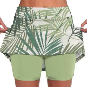 Women's Skorts Tummy Control Plus Size with Pockets for Women High Waist Athletic Sports Pants Skirt Casual Skirt