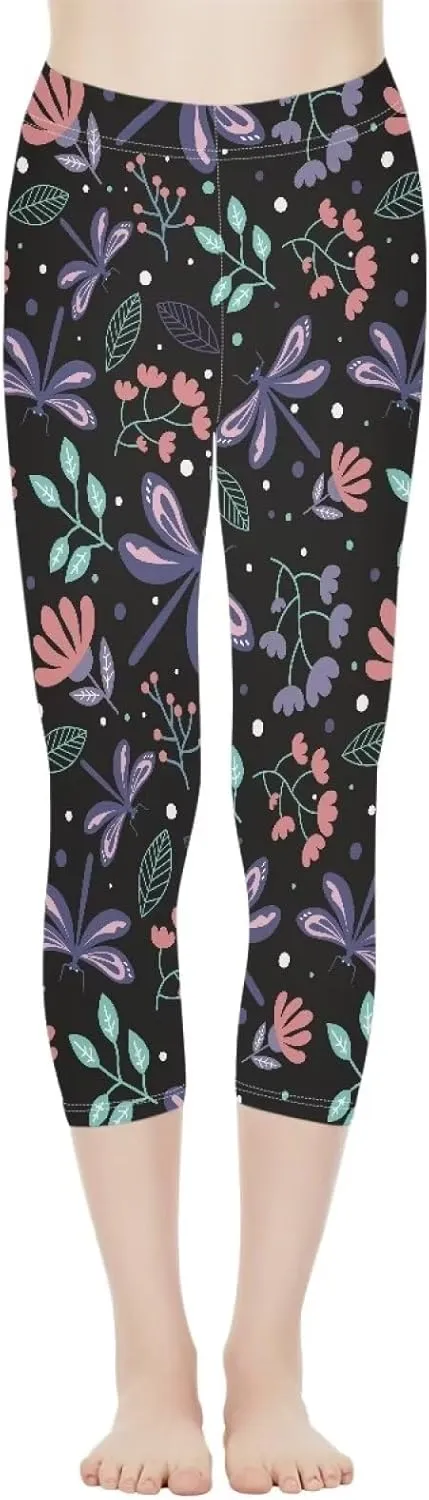 Womens Yoga Pants High Waist Stretch Workout Running Legging Tummy Control Sports Capri Pant Joggers