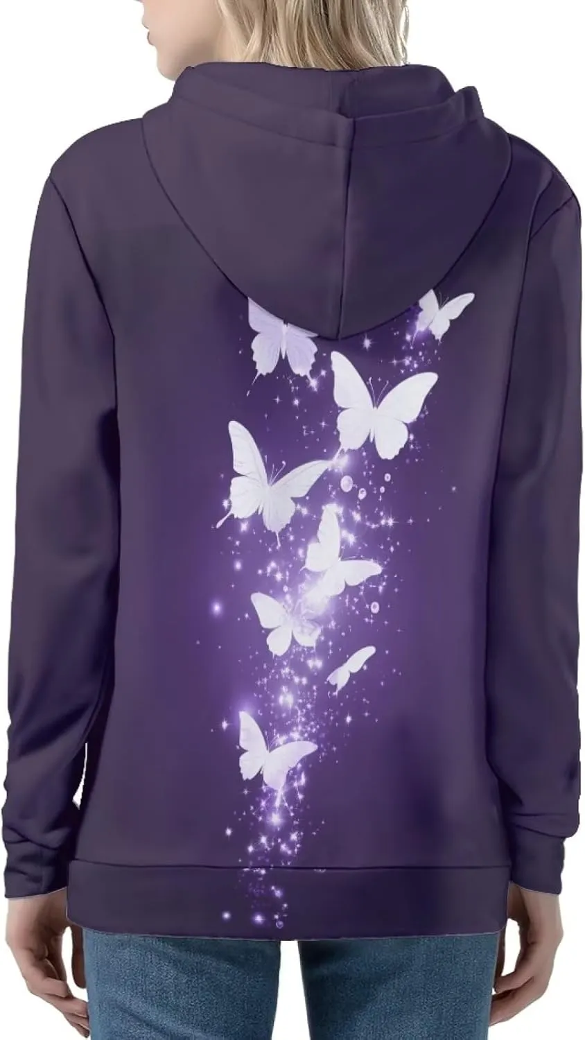Zipper Hoodies for Women Trendy Lightweight Hoodie Women Hooded Sweatshirt Jacket