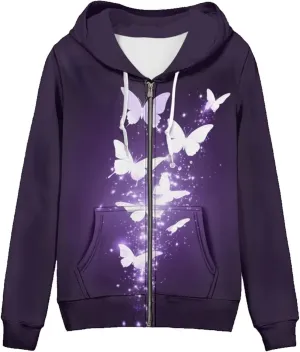 Zipper Hoodies for Women Trendy Lightweight Hoodie Women Hooded Sweatshirt Jacket